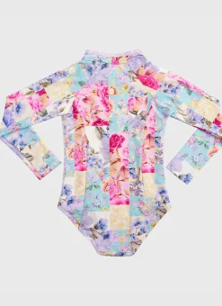 Aqua Blu Shop Juniors (3-7)|One Pieces^Long Sleeve One Piece Meadow