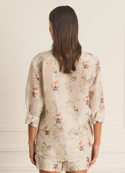 Aqua Blu Tops^Blake Shirt Moonflower