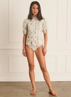 Aqua Blu Rash Guards^Jillian Rash Guard moonflower