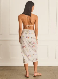 Aqua Blu Bottoms^Pareo Moonflower