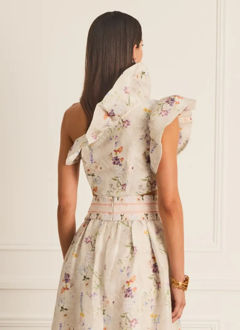 Aqua Blu Tops^Sophia Corset Moonflower