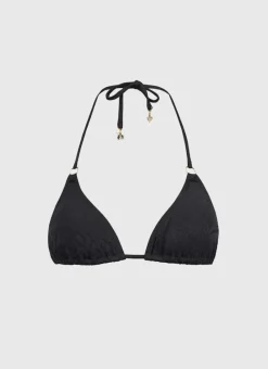 Aqua Blu Tops^Aurora Triangle Nero