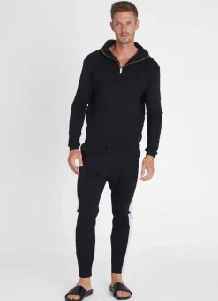 Aqua Blu Tops|Tops^Noir Hoodie