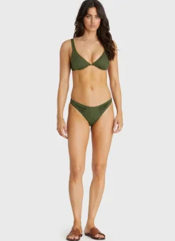 Aqua Blu Bottoms^Mila Cheeky Pant Olive