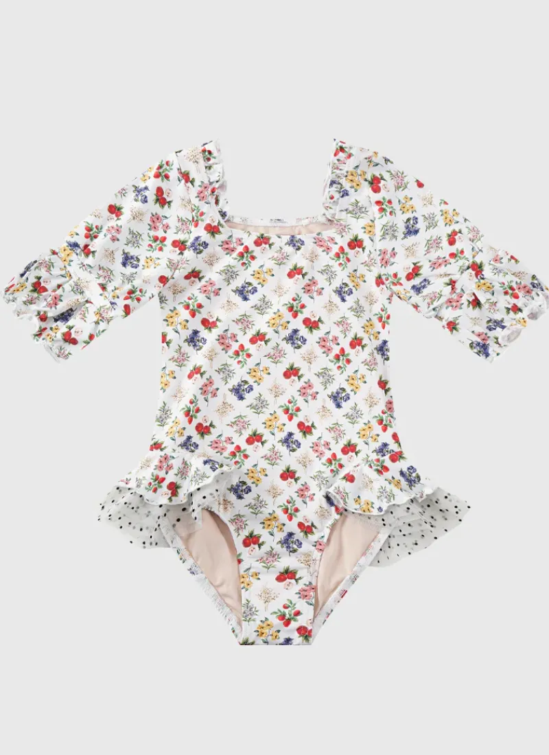 Aqua Blu Shop Juniors (3-7)|One Pieces^Short Sleeve Puff One Piece Petit Four