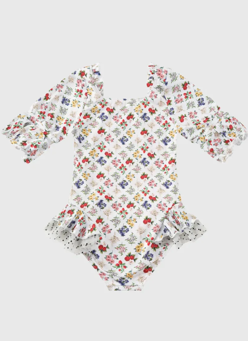 Aqua Blu Shop Juniors (3-7)|One Pieces^Short Sleeve Puff One Piece Petit Four