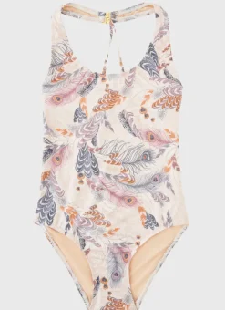 Aqua Blu Shop Teens (8-16)|One Pieces^Cross Back One Piece Plumeria