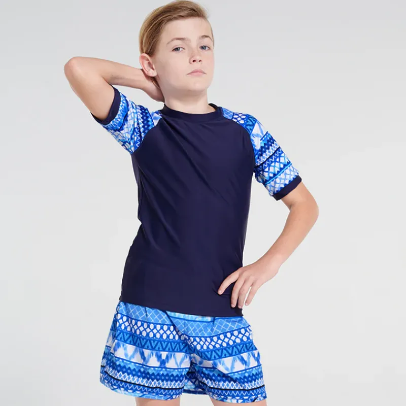 Aqua Blu Shop Teens (8-16)^Short Sleeve Rash Vest Riviera