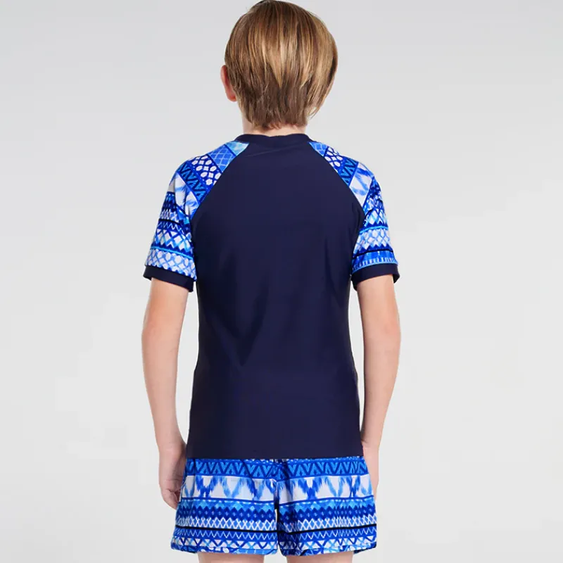 Aqua Blu Shop Teens (8-16)^Short Sleeve Rash Vest Riviera