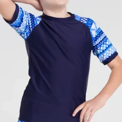Aqua Blu Shop Teens (8-16)^Short Sleeve Rash Vest Riviera