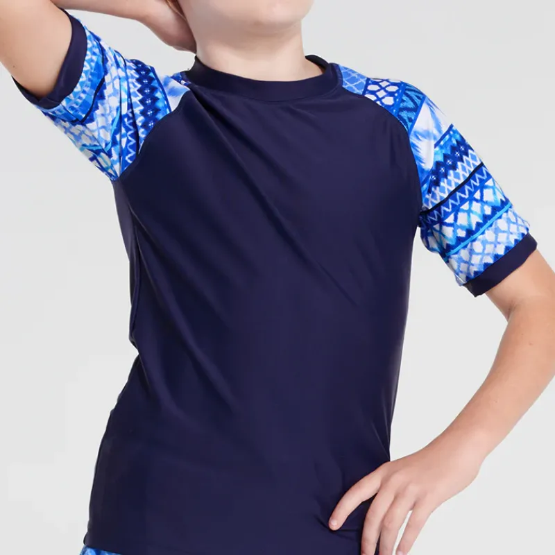 Aqua Blu Shop Teens (8-16)^Short Sleeve Rash Vest Riviera