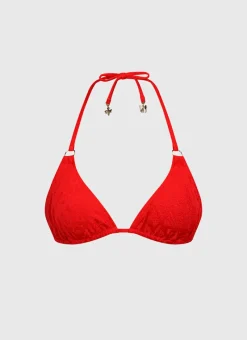 Aqua Blu Tops^Aurora Triangle Rossa