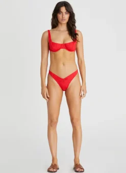 Aqua Blu Bottoms^Presley Cheeky Pant Rossa