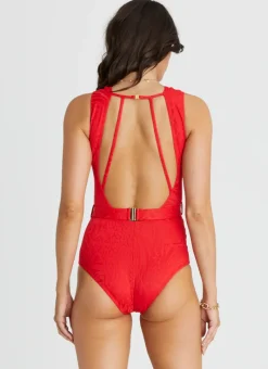 Aqua Blu One Pieces^Prudence One Piece Rossa