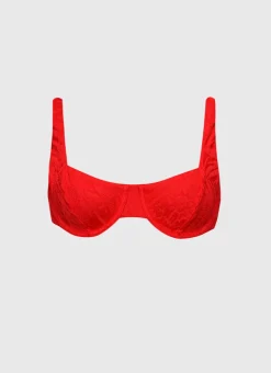 Aqua Blu Tops^Zara Balconette Rossa