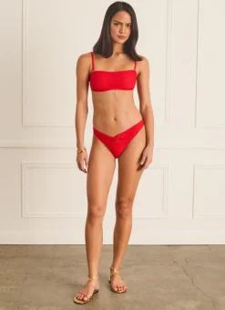 Aqua Blu Bottoms^Presley Cheeky Pant Rouge