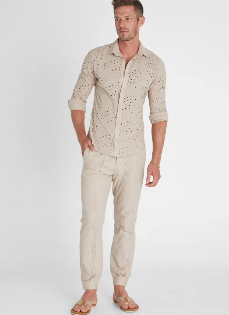 Aqua Blu Bottoms|Bottoms^Sandstone Caleb Pants