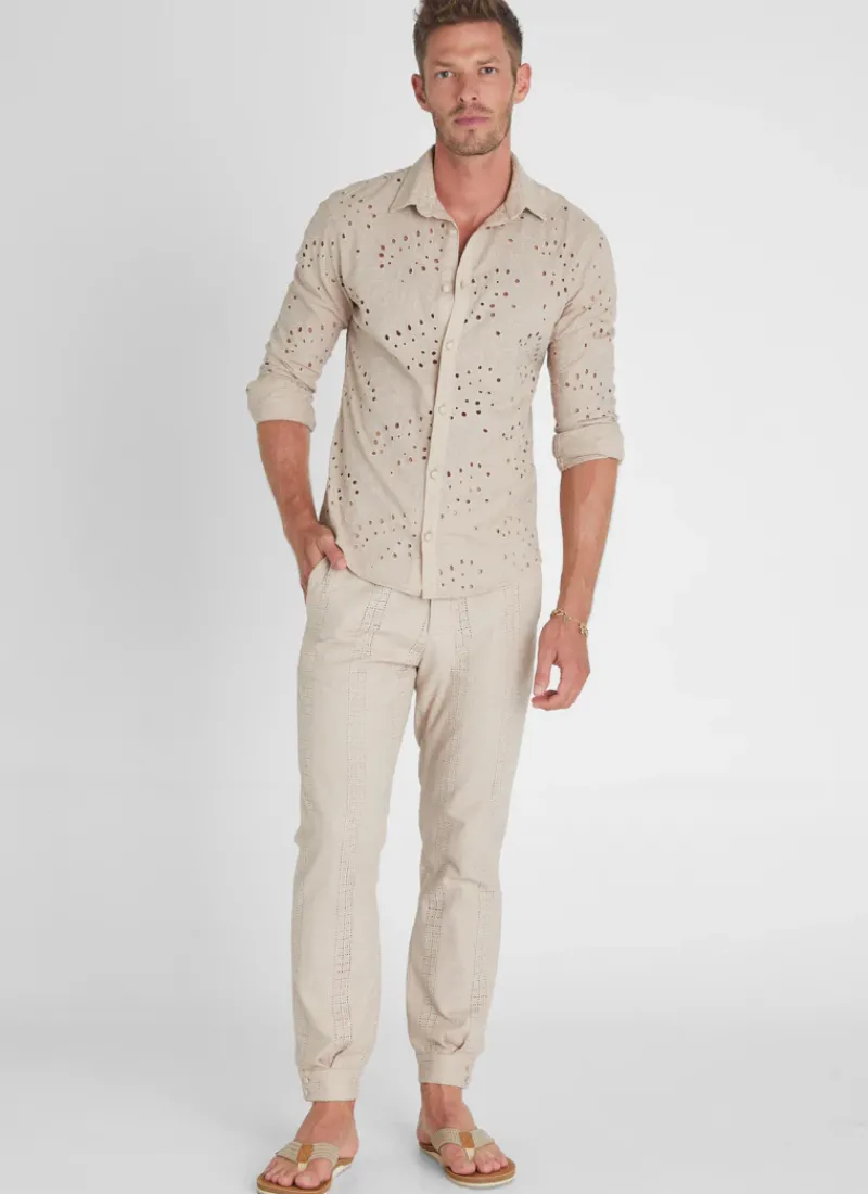 Aqua Blu Bottoms|Bottoms^Sandstone Caleb Pants