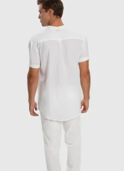 Aqua Blu Bottoms|Bottoms^Serenity Linen Pants - White