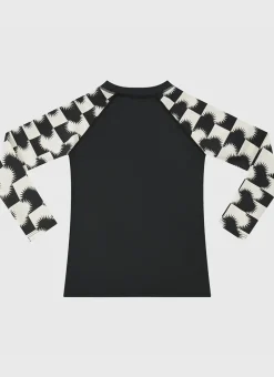 Aqua Blu Shop Teens (8-16)^Solaris Long Sleeve Rash Vest Driftwood