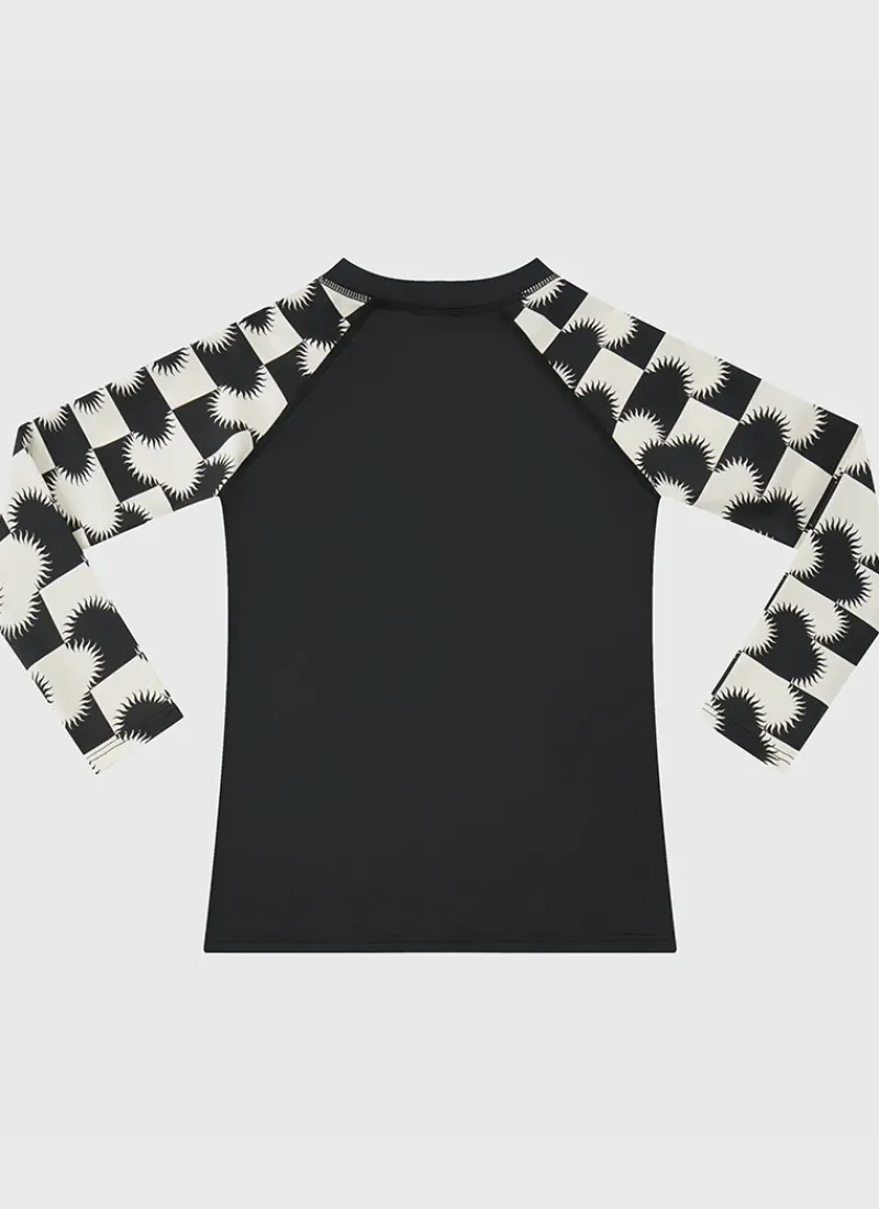 Aqua Blu Shop Teens (8-16)^Solaris Long Sleeve Rash Vest Driftwood