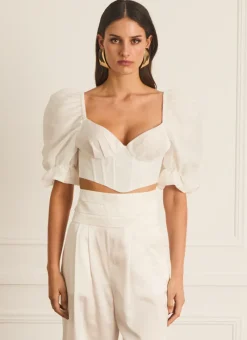 Aqua Blu Tops^Dani Corset starling