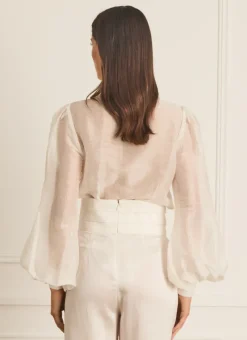 Aqua Blu Tops^Hazel Blouse Starling