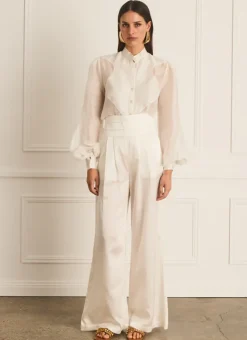 Aqua Blu Tops^Hazel Blouse Starling