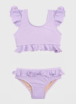 Aqua Blu Shop Juniors (3-7)|Sets^Stepping Stones Frill Bikini Set Lilac