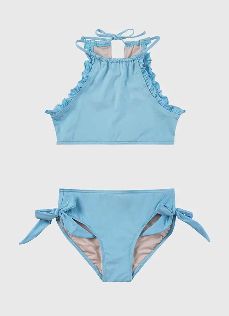 Aqua Blu Shop Teens (8-16)|Sets^Stepping Stones Halter Neck Bikini Set