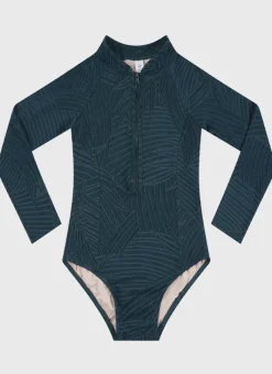 Aqua Blu Shop Teens (8-16)|One Pieces^Stepping Stones Long Sleeve One Piece