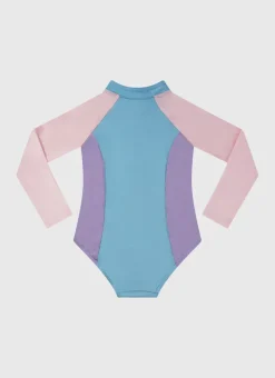 Aqua Blu Shop Juniors (3-7)|One Pieces^Stepping Stones Long Sleeve One Piece Multicolor