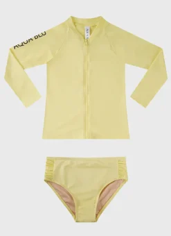 Aqua Blu Shop Juniors (3-7)|Rashies^Stepping Stones Long Sleeve Rash Vest Set