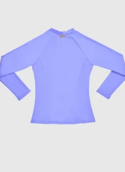 Aqua Blu Rashies^Stepping Stones Long Sleeve Rash Vest Purple