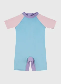 Aqua Blu Shop Infants (00-2)|One Pieces^Stepping Stones Short Sleeve Sunsuit Multicolor