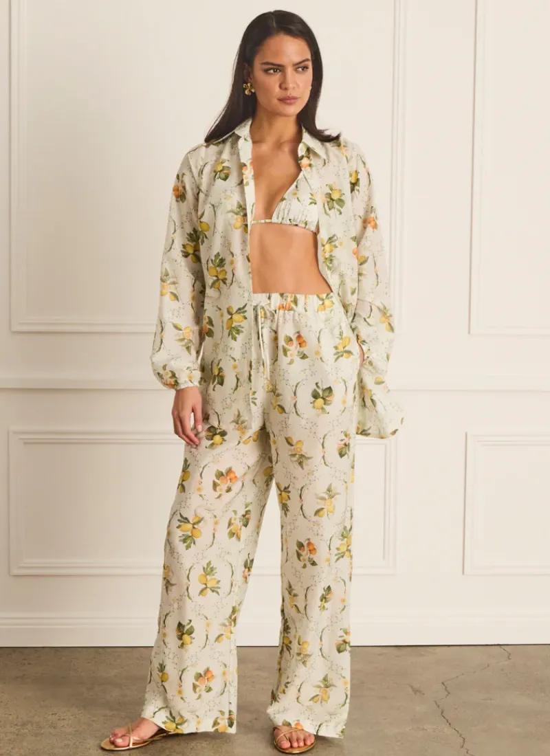 Aqua Blu Tops^Odilia Beach Shirt Valencia