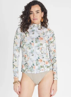 Aqua Blu Rash Guards|Tops^Hayley Rash Guard Vervain