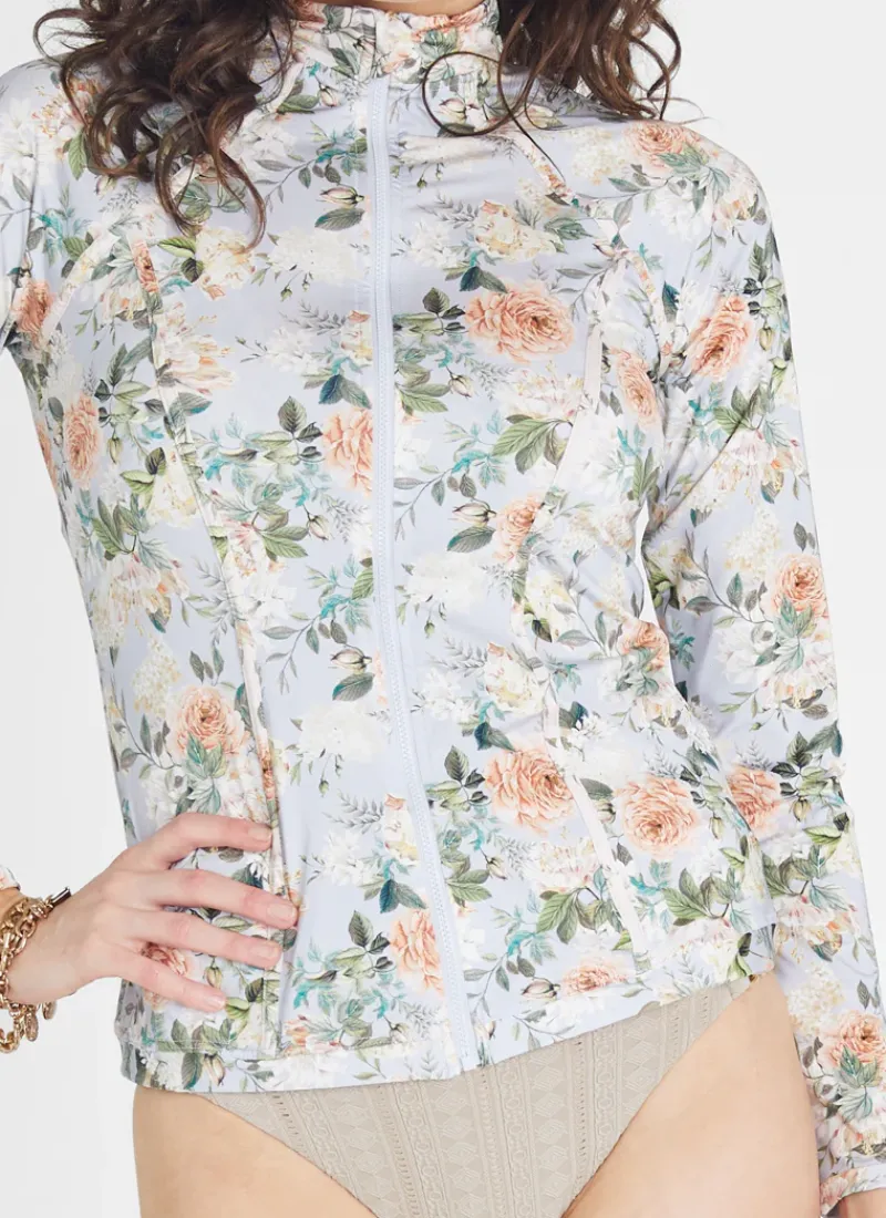 Aqua Blu Rash Guards|Tops^Hayley Rash Guard Vervain