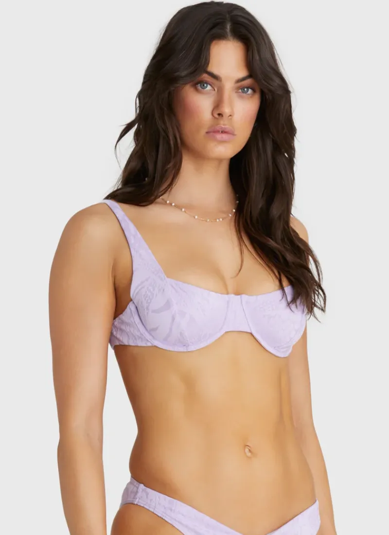Aqua Blu Tops^Zara Balconette Viola