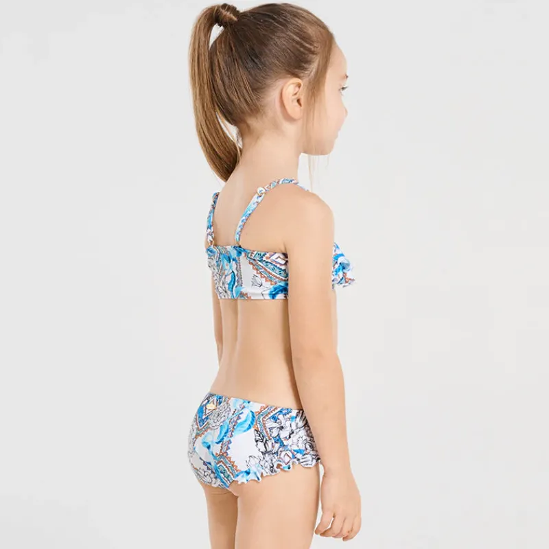 Aqua Blu Shop Juniors (3-7)^Frill Bikini Set (SAMPLE) Wedgewood