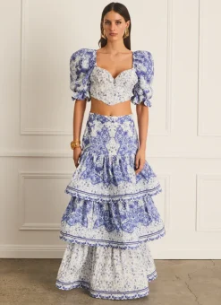 Aqua Blu Tops^Dani Corset Willow